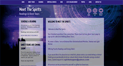 Desktop Screenshot of meetthespirits.com