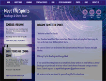 Tablet Screenshot of meetthespirits.com